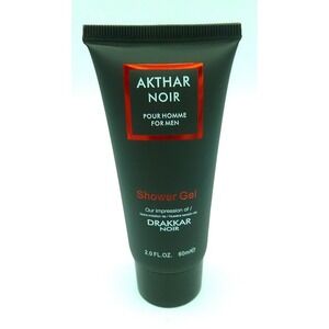 Akthar Noir Pour Homme for Men Shower Gel 2.0oz New